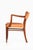 Teak, Leather and Brass Armchair attributed to Ernst Kühn, 1940s For Sale - Image 3 of 12