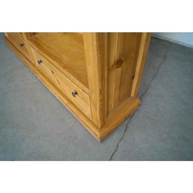Rustic Knotty Pine Double Bookshelf Chairish