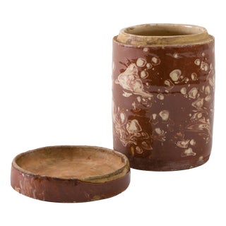 Antique Italian Ceramic Grottaglie Vase, 1800s For Sale