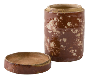Antique Italian Ceramic Grottaglie Vase, 1800s