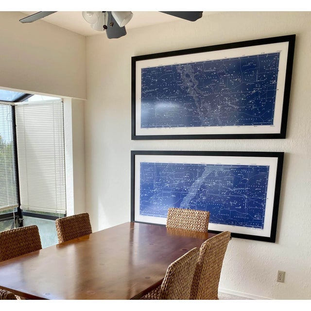 Nautical Constellation Map Prints - A Pair 30" X 60" For Sale - Image 4 of 9