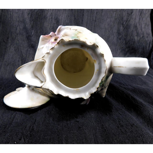 Late 18th Century Reinhold Schlegelmilch Rs Prussia Chocolate Pot With Repaired Lid For Sale - Image 10 of 14