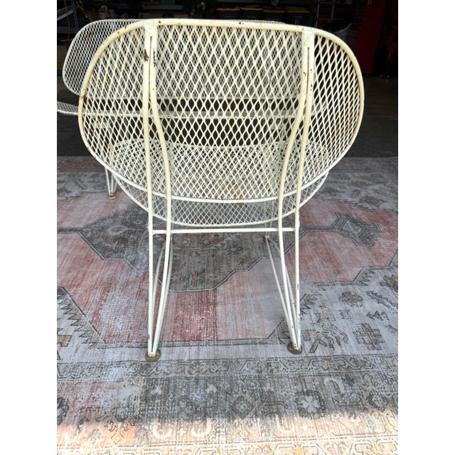 Metal 1960’s Clam Shell Patio Seating, Attributed to Homecrest, 3 Pieces For Sale - Image 7 of 9
