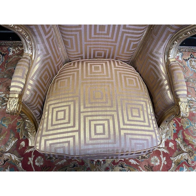 Louis XVI Winged Shepherdess in Golden Wood For Sale - Image 3 of 9