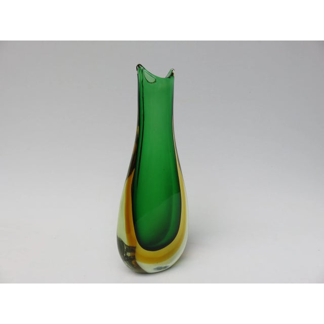 Mid-Century Modern Italian Murano Glass Vases from Murano, 1960s, Set of 2 For Sale - Image 3 of 17