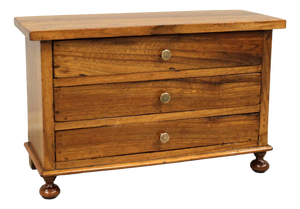 19th Century Miniature of a Walnut Chest of Drawers, Italy