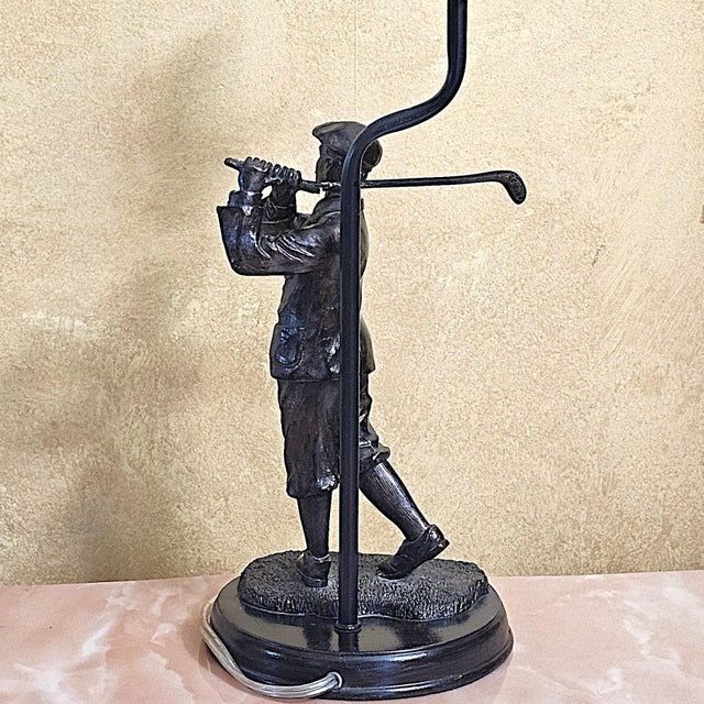 Vintage Bombay Company Golfer Table Lamp For Sale - Image 16 of 18