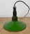 Industrial Green Enamel Military Pendant Lamp with Cast Aluminium Top, 1960s For Sale - Image 16 of 18