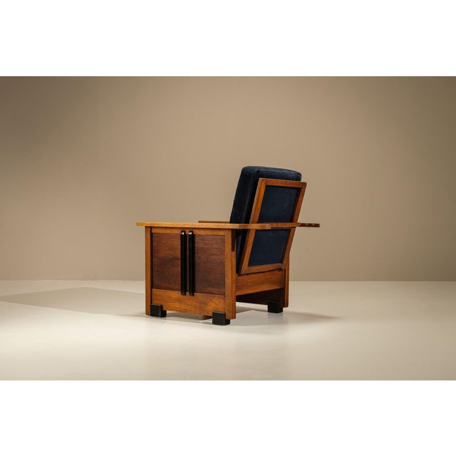 Amsterdam School Lounge Chair with Adjustable Backrest, 1930s For Sale - Image 10 of 18