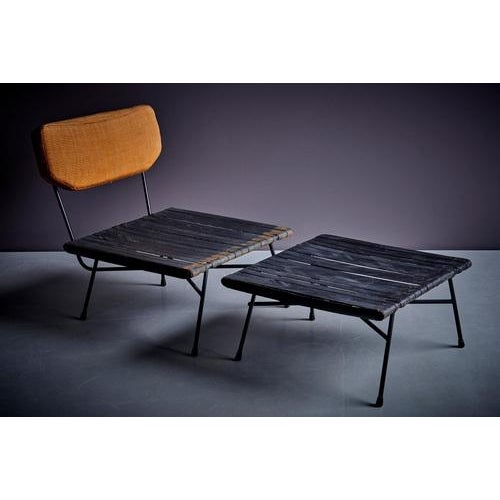 Arflex Set of Elettra Lounge Chair with Ottoman attributed to Studio BBPR for Arflex, 1960s For Sale - Image 4 of 14
