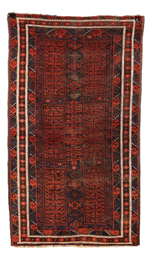 Baluchi Rug in Cotton & Wool