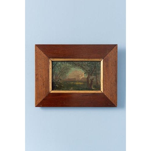 French School Artist, Sidi Abdallah Cherif Mausoleum in Tunis, Oil Painting on Board, 1888 For Sale - Image 8 of 8