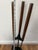 Brown Mid-Century Modern Fireplace Tool Set, Oak & Iron, Seymour Style For Sale - Image 8 of 9