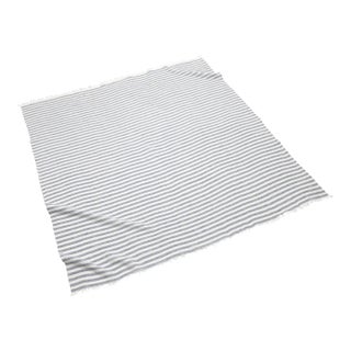 Holbox Beach Blanket in Indigo/White For Sale