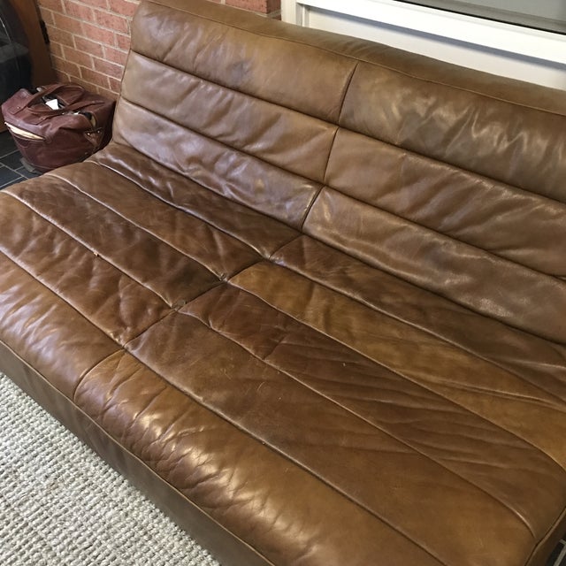 Restoration Hardware Chelsea Leather Sofa Chairish