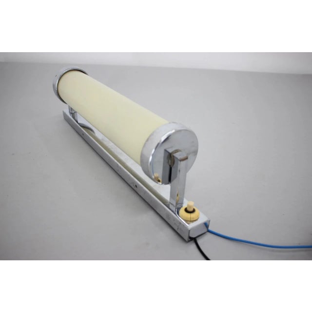Silver Bauhaus Chrome Wall Lamp or Sconce, 1930s For Sale - Image 8 of 8