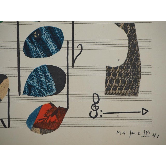 Alberto Magnelli, Composition musicale, Lithograph For Sale - Image 5 of 6