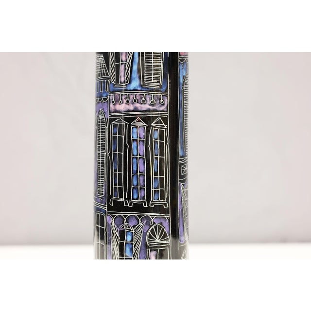 Marcello Fantoni Marcello Fantoni for Raymor Glazed Ceramic Vase, Signed For Sale - Image 4 of 8