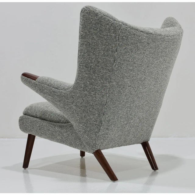 Hans Wegner Hans J. Wegner Ap19 Papa Bear Chair in Maharam Wool Boucle For Sale - Image 4 of 9