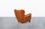 Scandinavian Art Deco Club Lounge Chairs in Cognac Leather, 1940s For Sale - Image 13 of 14