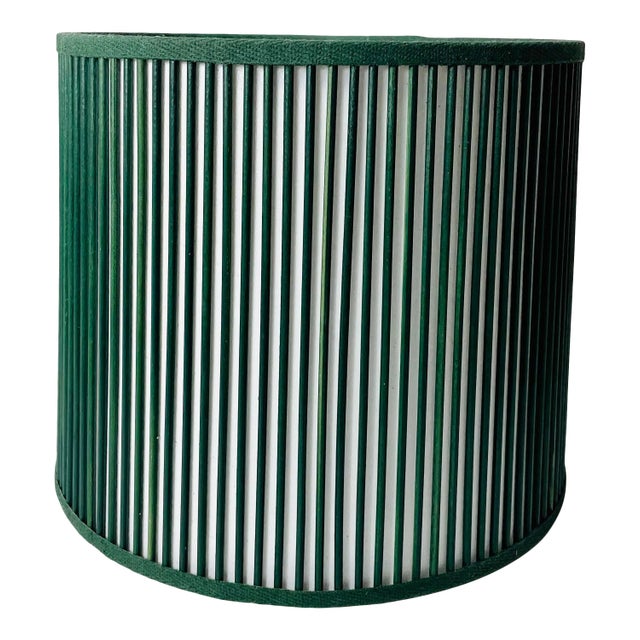 Retro Drum Stick Shade in Solid Green, 14" For Sale