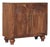 Roasted Almond-Finish Mango Wood Grooved 2-Door Sideboard For Sale