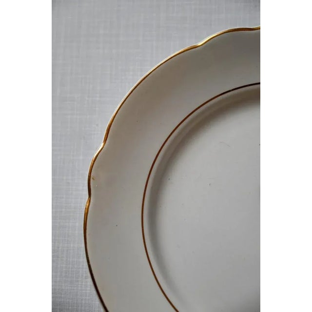 French Bohemian Plates from Keller and Guerin Lunéville, 1950s, Set of 10 For Sale - Image 4 of 5