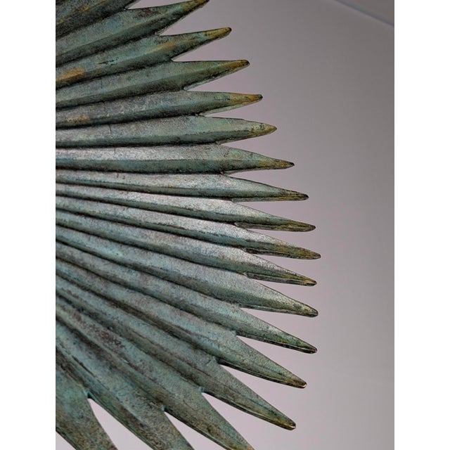 Fan Palm Bronze and Brass Table Lamp from Valenti, 1970s For Sale - Image 17 of 18