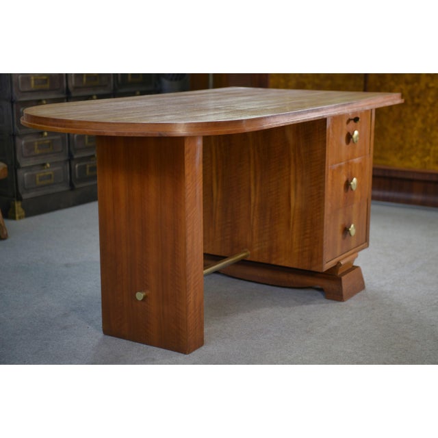 Art Deco Desk with Drawers, 1930s For Sale - Image 6 of 16