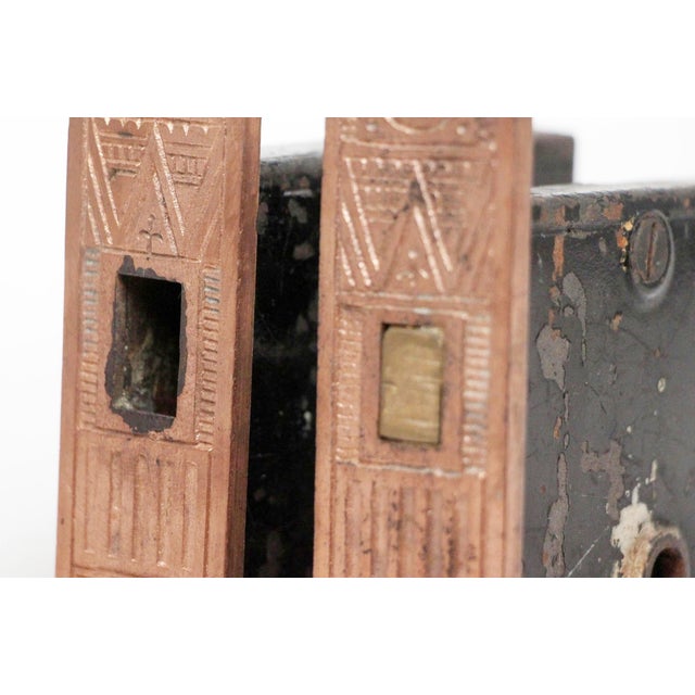 Double Pocket Door Aesthetic Corbin Mortise Lock Set For Sale - Image 6 of 9