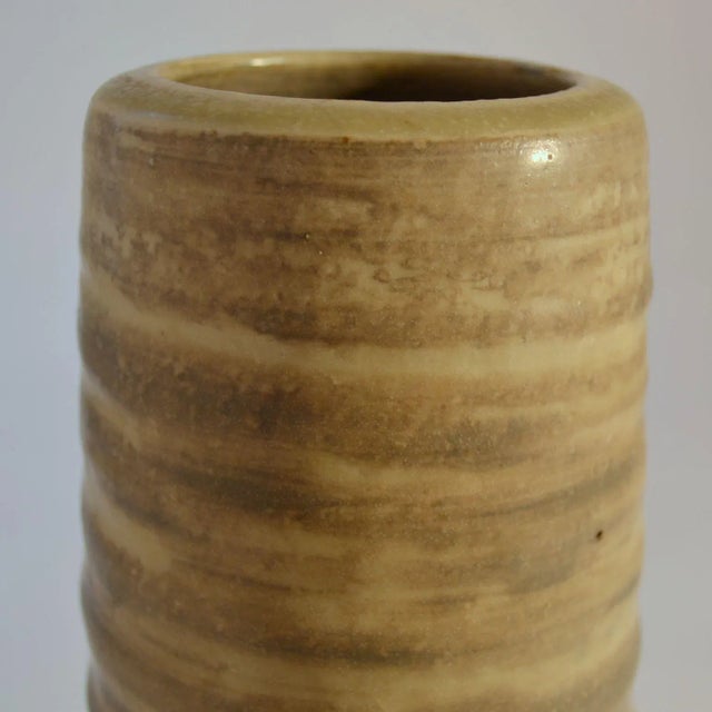 1960s Mid-Century Studio Ceramic Vases in Off-White Tones, 1960s, Set of 3 For Sale - Image 5 of 6