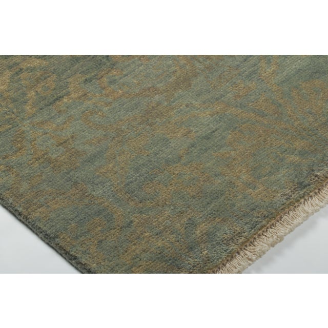 Rug & Kilim Contemporary Arabesque Gift-Sized Wool & Natural Silk Rug by Rug & Kilim, India For Sale - Image 4 of 4