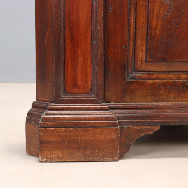 Wood Baroque Style Corner Cabinet in Walnut For Sale - Image 7 of 10