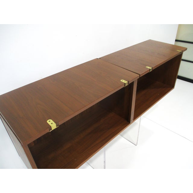 Brown George Nelson Hanging Cabinet for Herman Miller From a National Landmark For Sale - Image 8 of 11