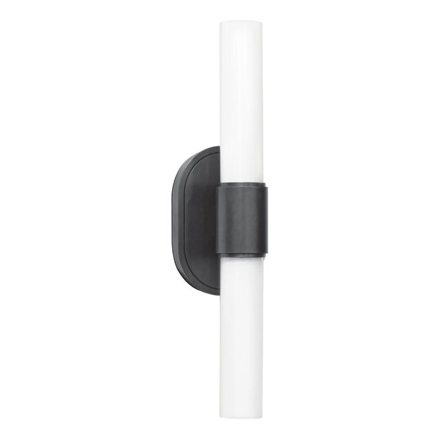 Dixon Cylindrical Sconce Double, Oil Rubbed Bronze For Sale