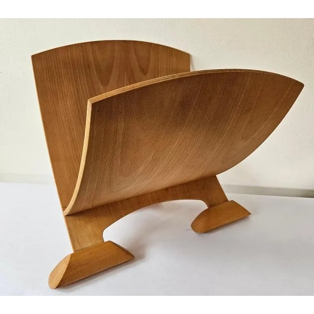 Mid-Century Wood Magazine Rack, 1970s For Sale - Image 9 of 15