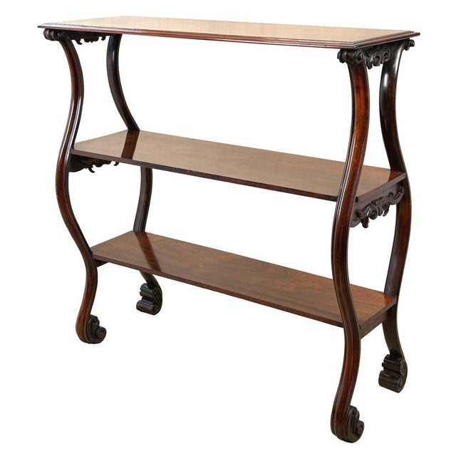 Antique Rosewood Central Standing Shelves, 1840 For Sale - Image 15 of 15