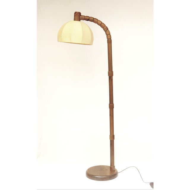 Wood Floor Lamp from Solbackens Svaveri, Sweden, 1960 For Sale - Image 7 of 12