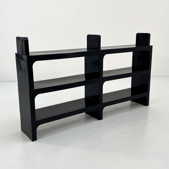 Plastic Black Modular Shelf by Olaf Von Bohr for Kartell, 1970s For Sale - Image 7 of 9