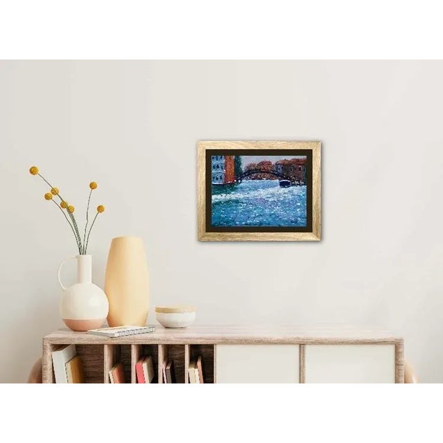 2020s Venice Reflections Impressionist Oil Painting For Sale - Image 5 of 7