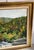 Green 1992 Acrylic on Canvas Colorful Landscape in Autumn in the Hudson Valley Painting Signed at Lower Right Corner. For Sale - Image 8 of 8