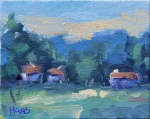 Contemporary Impressionist Oil Landscape Original