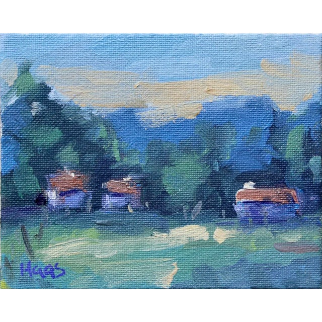 "Hidden Valley" Contemporary Impressionist Style Landscape Oil Painting by Lisa Haas Eckle For Sale