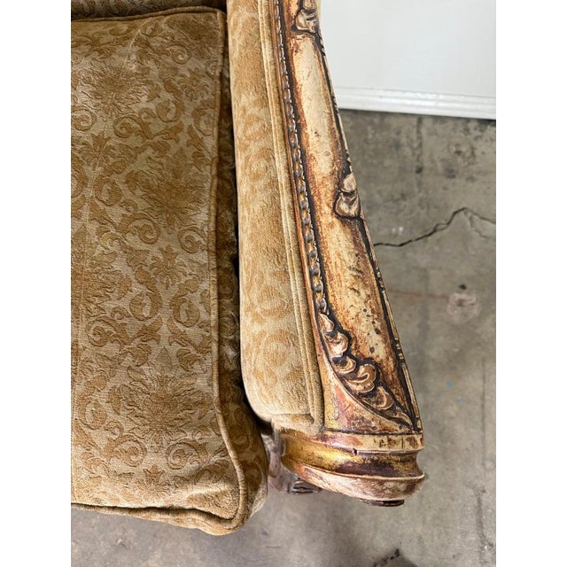 French Giltwood Sofa, Louis XV Style, Late 19th–Early 20th Century For Sale - Image 13 of 18