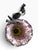 Vintage Hummingbird Flower Art Glass Table Lamp | Purple & Amber | Made in India For Sale In Portland, ME - Image 6 of 7