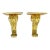 Italian Gold Gilt Giltwood Wall Shelves Acanthus Leaf Design, Pair For Sale