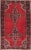 Red Red Vintage Hamadan Handmade Wool Rug For Sale - Image 8 of 8