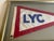 Metal Vintage Lauderdale Yacht Club Framed Burgee For Sale - Image 7 of 7