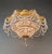 1900s Baroque Revival Crystal Chandelier Brass Basket Form Restored Historicism For Sale - Image 11 of 13