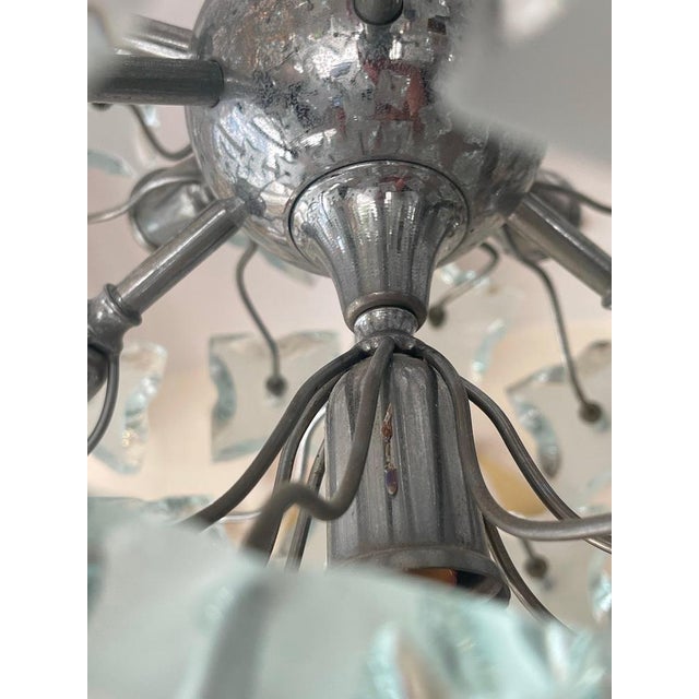 Sputnik Cut-Glass 13-Bulb Chandelier attributed to Fontana Arte, 1960s For Sale - Image 8 of 13